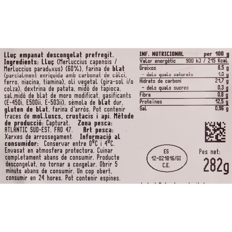 Palitos de merluza rebozados Ametller Origen 300g