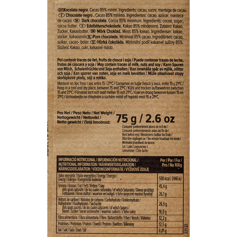 Chocolate 85% Classic Blanxart 75g 