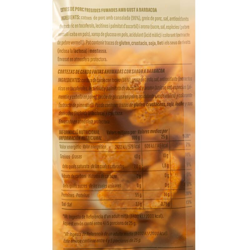 Cotnes de porc sabor barbacoa Ametller Origen 110g 