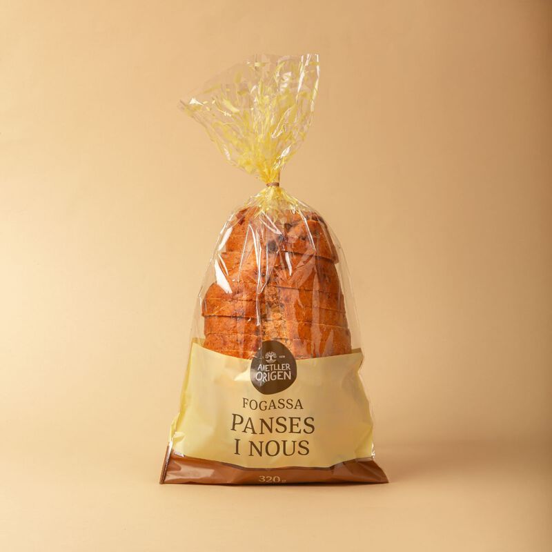 Hogaza pasas y nueces Ametller Origen 320g