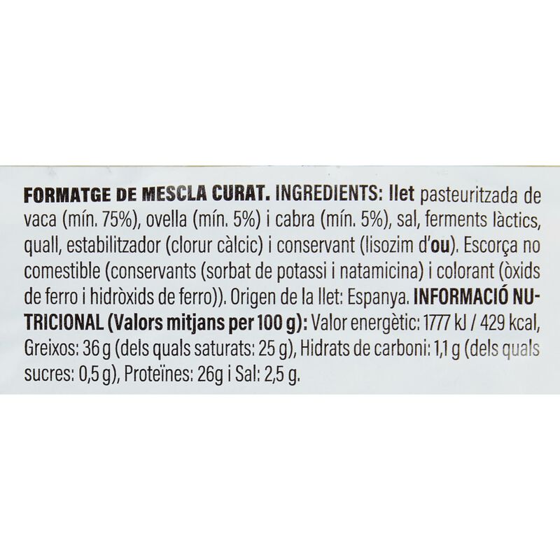 Formatge curat mescla Ametller Origen 375g 