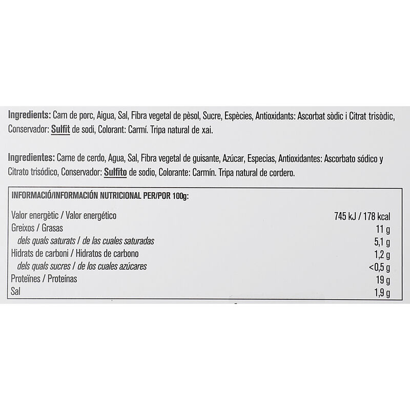 Salchichas frescas Salgot 240g 