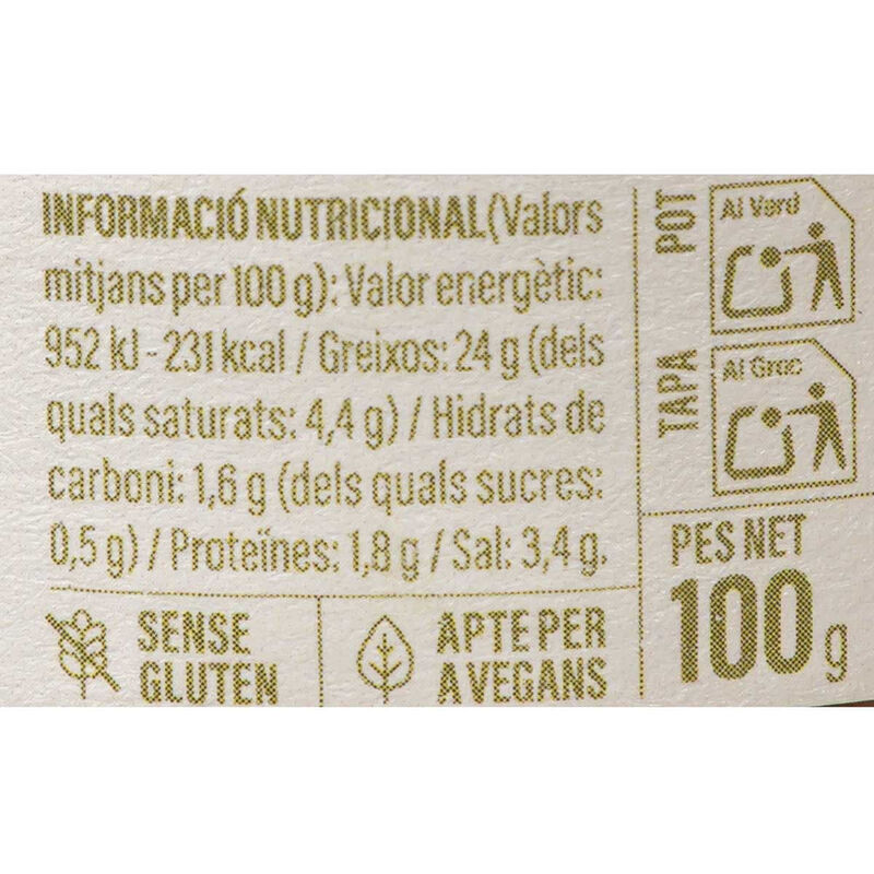 Olivada verda 100% arbequina Ametller Origen 100g 