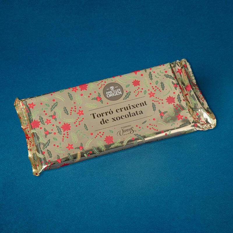 Torró cruixent de Xocolata Ametller Origen 250g 