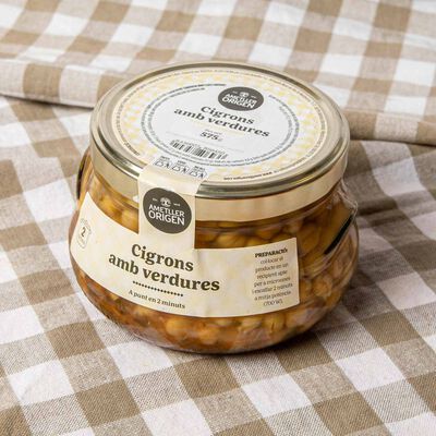 Cigrons amb verdures Ametller Origen 575g 