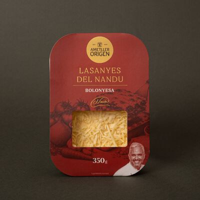 Lasaña boloñesa Nandu Jubany 350g - Ración Individual 