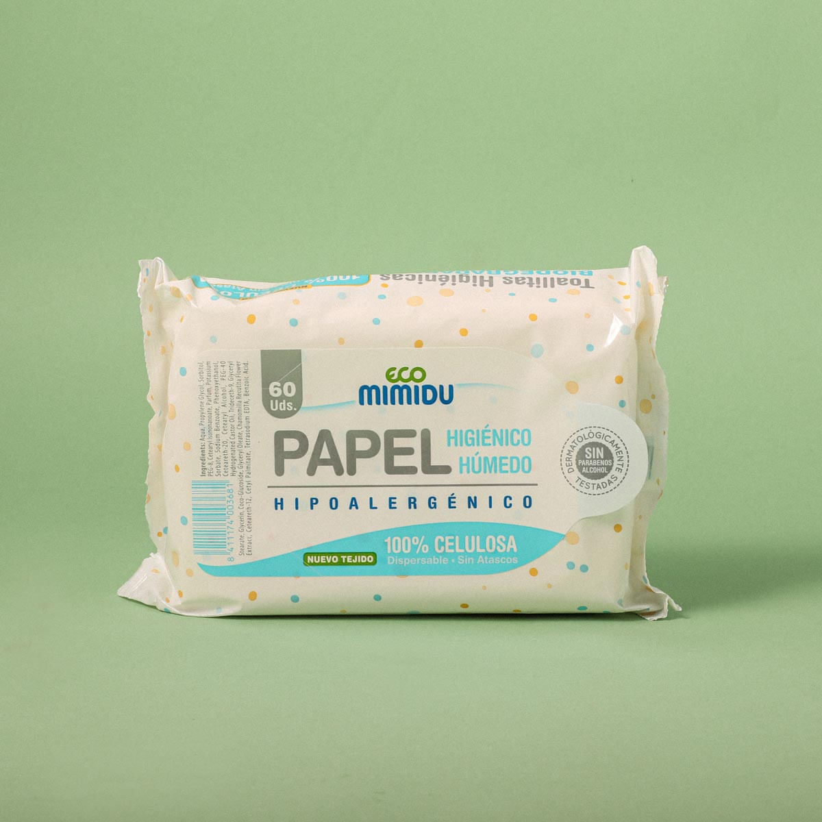 Paper higiènic húmid ecològic ECOMIMIDU - 60u.