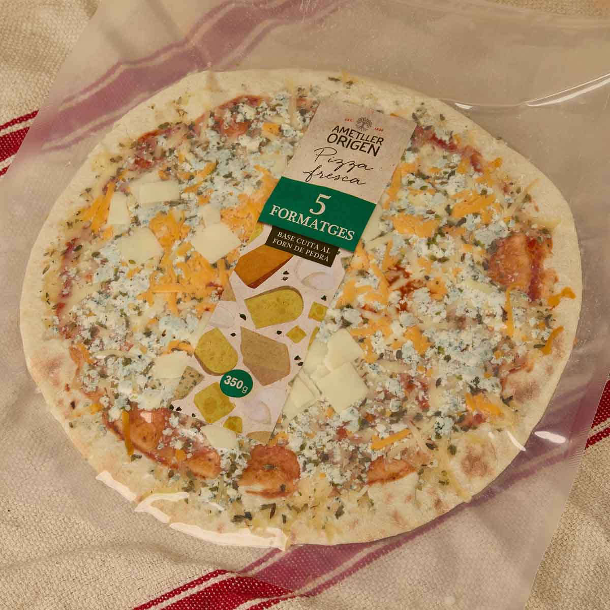 Pizza de 5 quesos Ametller Origen 350g