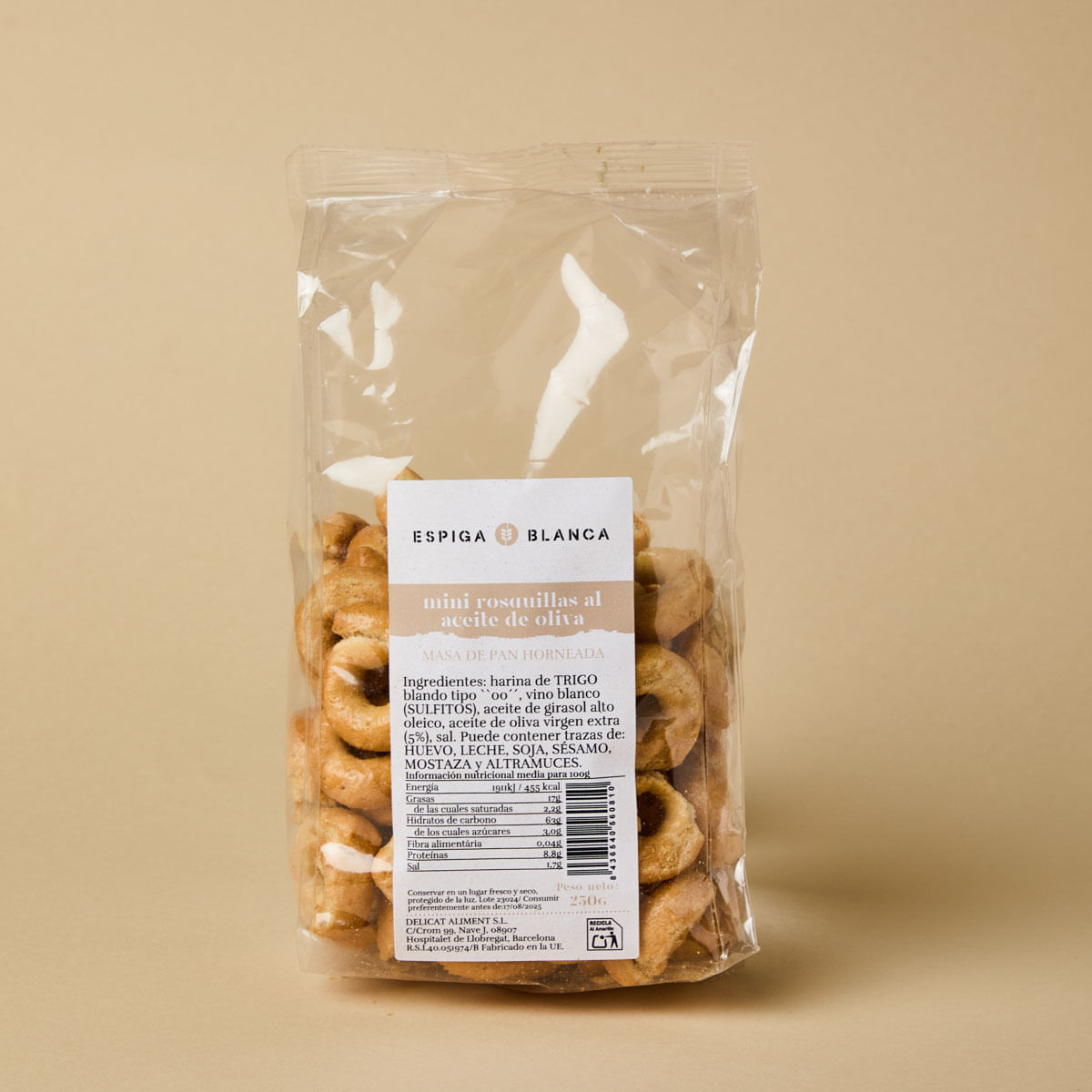 Mini rosquilles oli oliva AO 250g