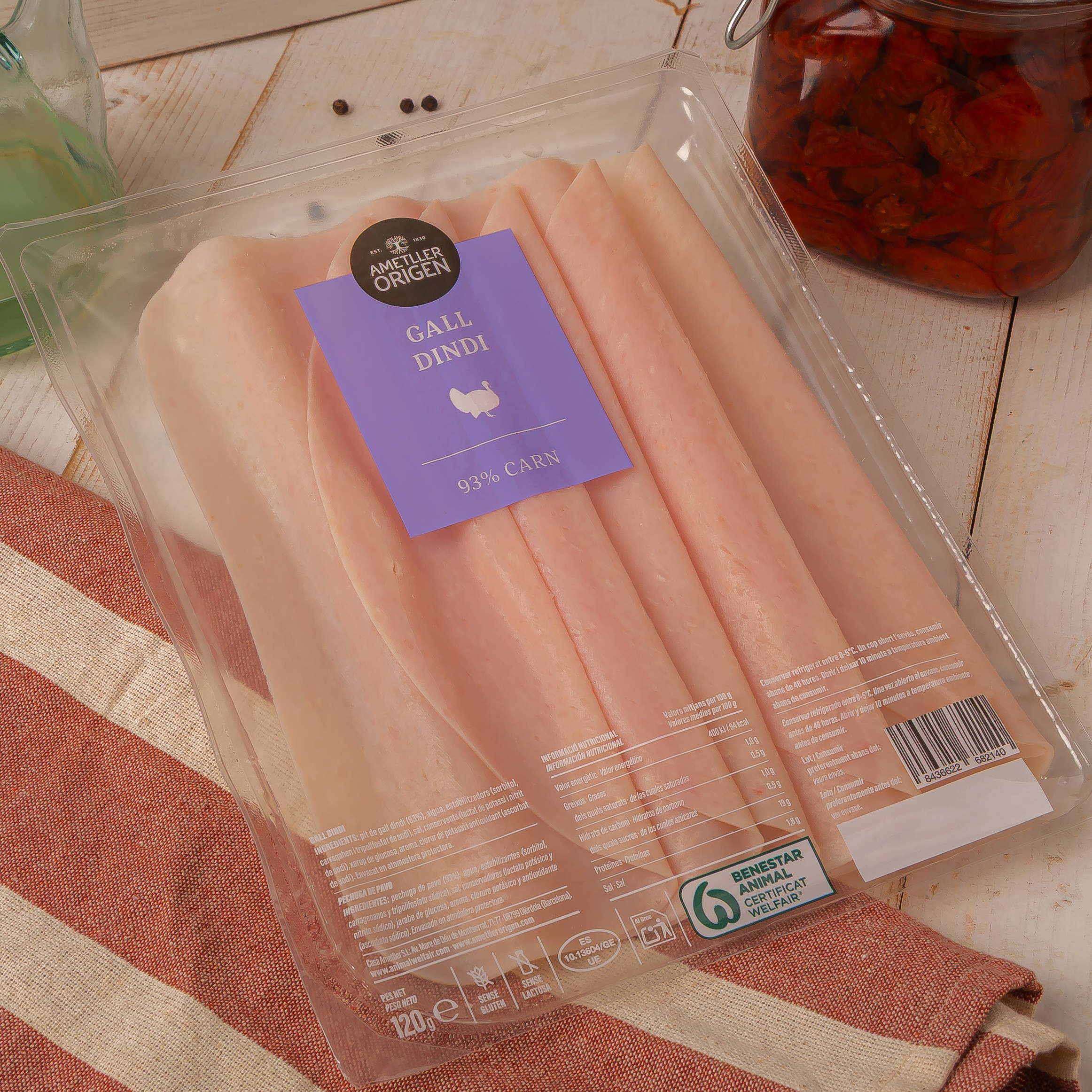 Pavo tradicional Ametller Origen 120g