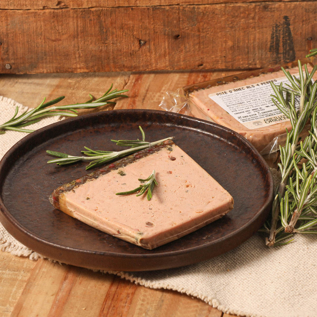 Paté d'ànec als 4 pebres Ametller Origen 100 g