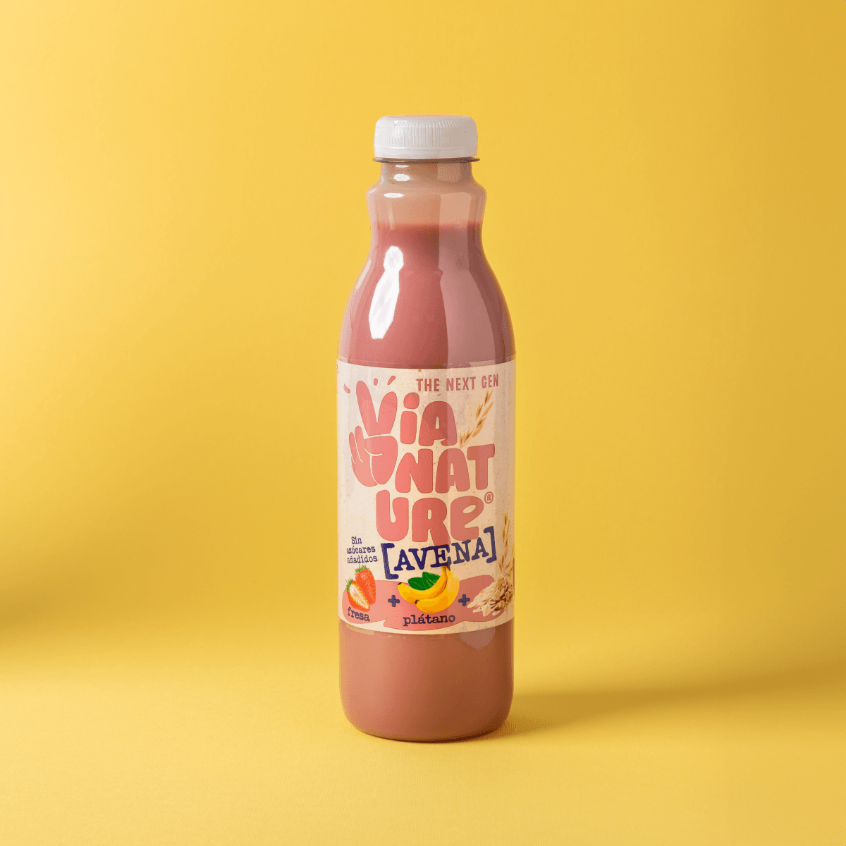Beguda de civada, maduixa i plàtan Via Nature 750ml