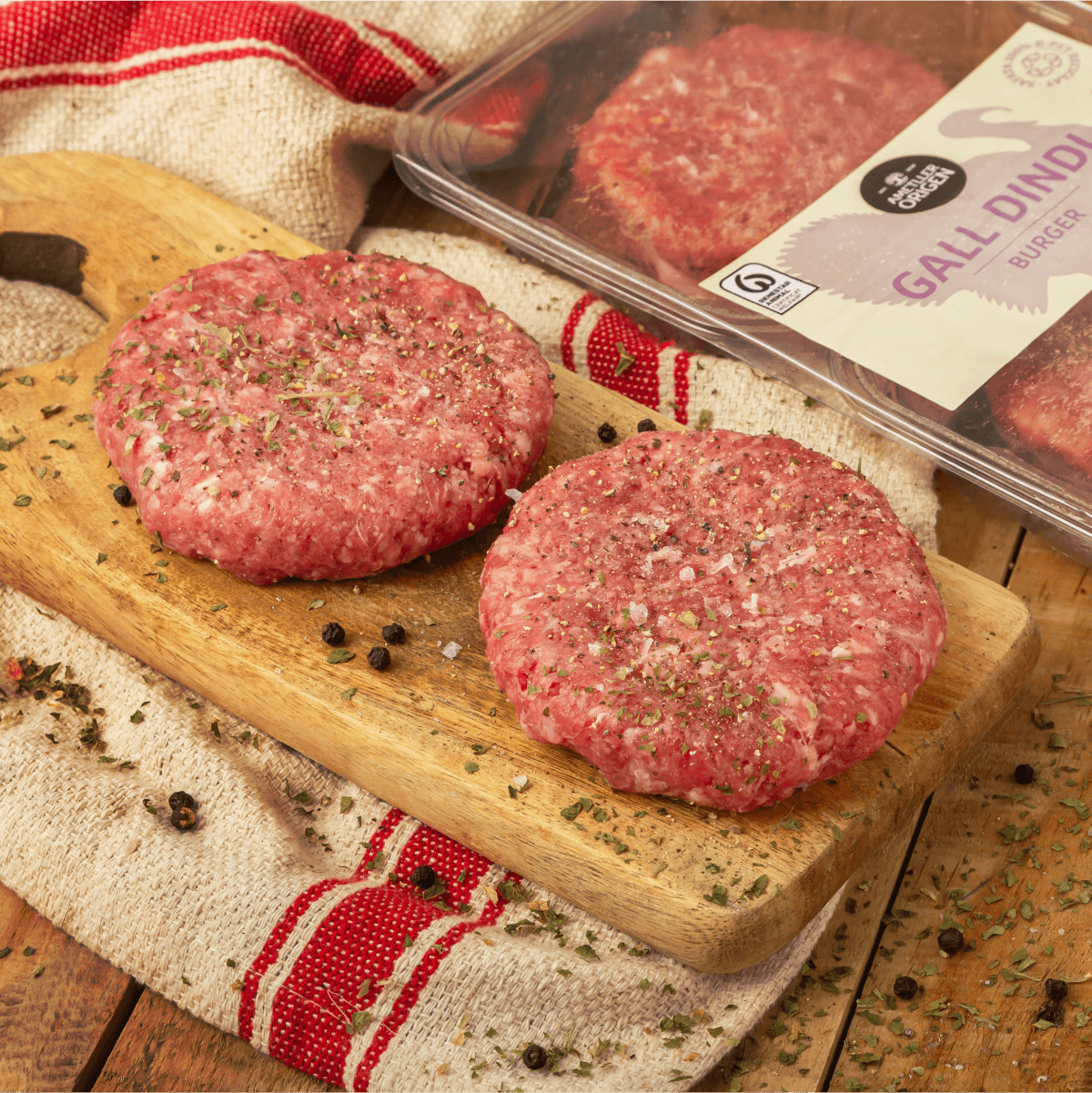 Burger de pavo Ametller Origen 100g - 4uds.