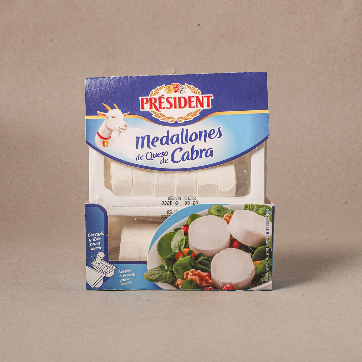 Medallones queso cabra President 200g