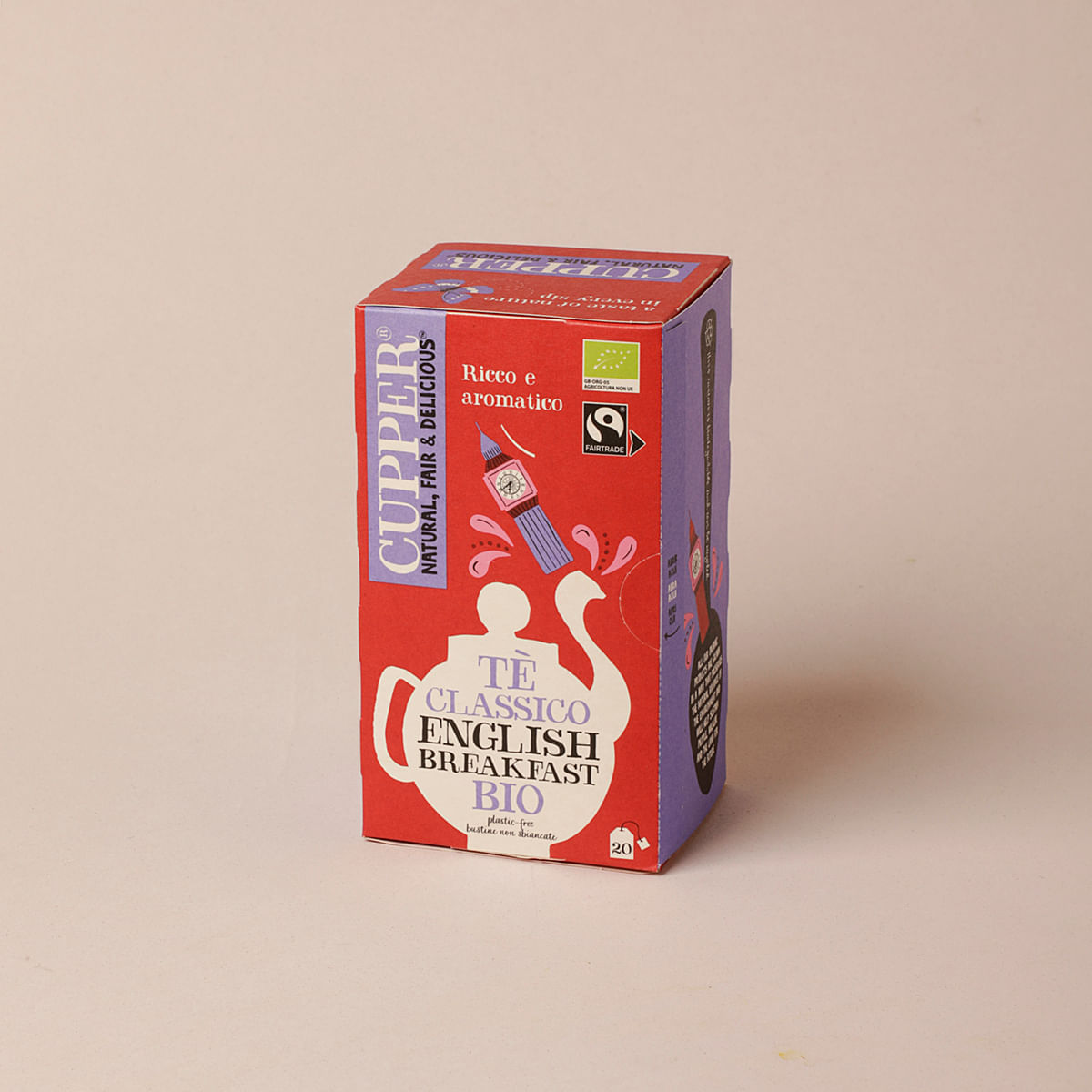 Te negre ecològic English Breakfast CUPPER 44g