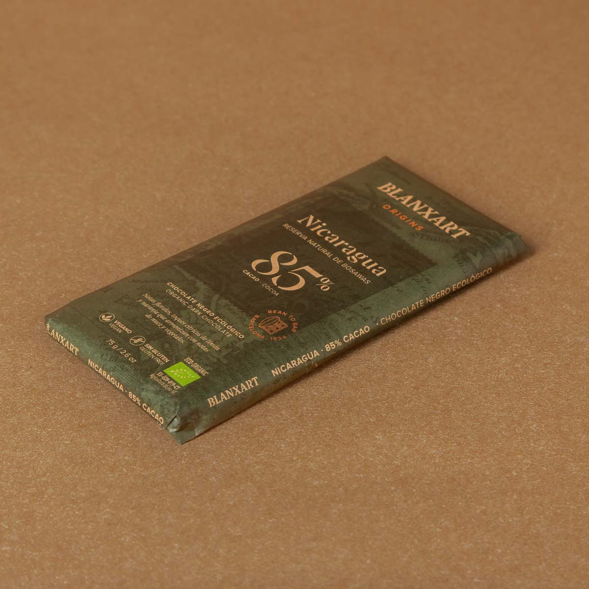 Xocolata negra 85% Nicaragua ecològic Blanxart 75g