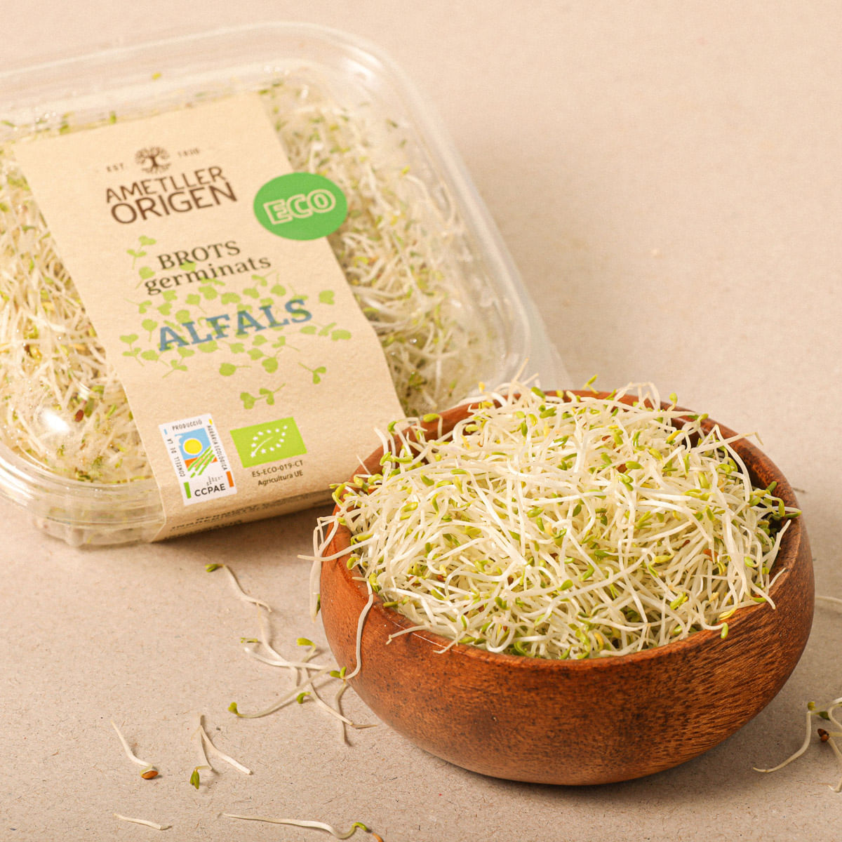 Brots germinats ecològics d'alfals natural Ametller Origen 50g