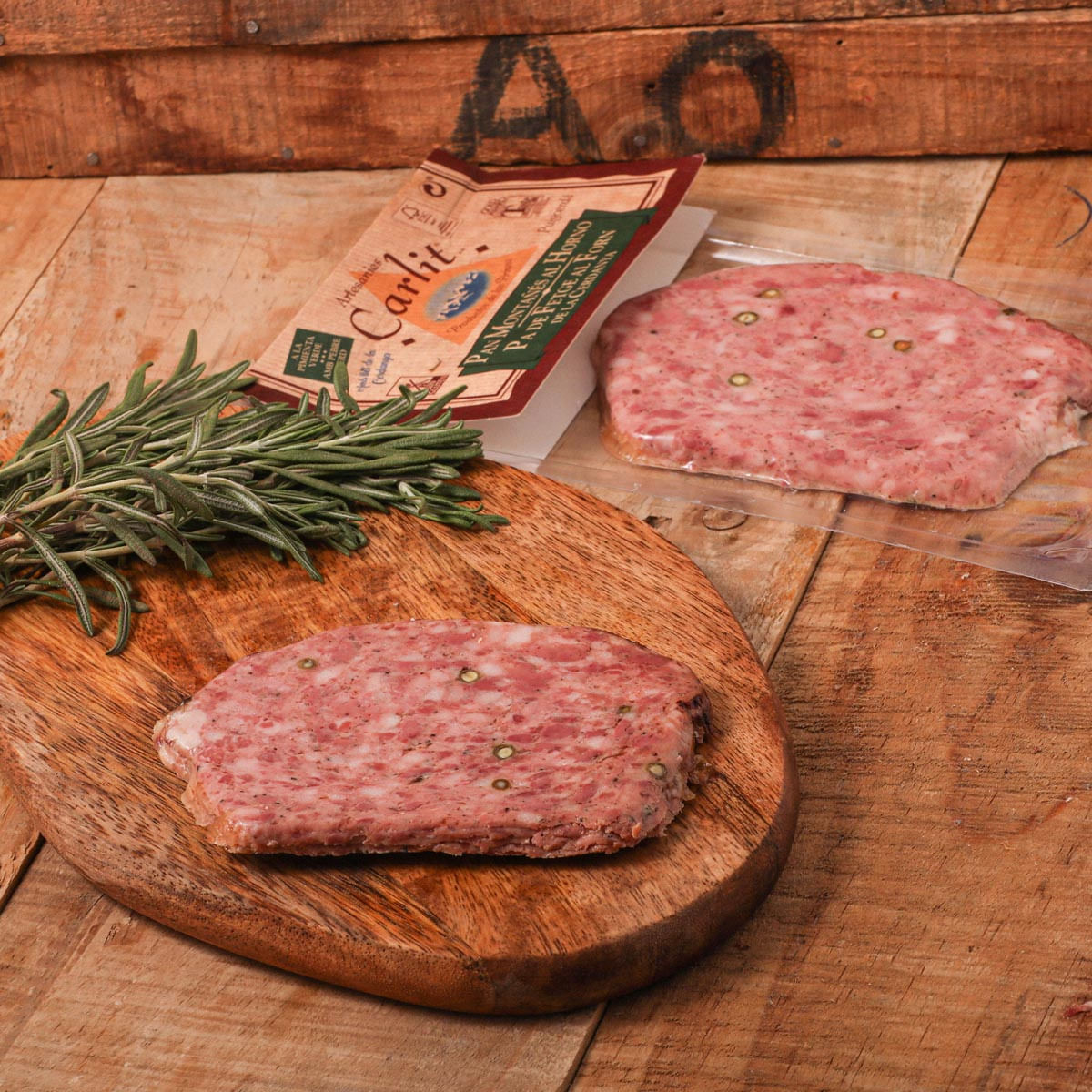 Llescat de pa de fetge pebre verd Carlit 100g