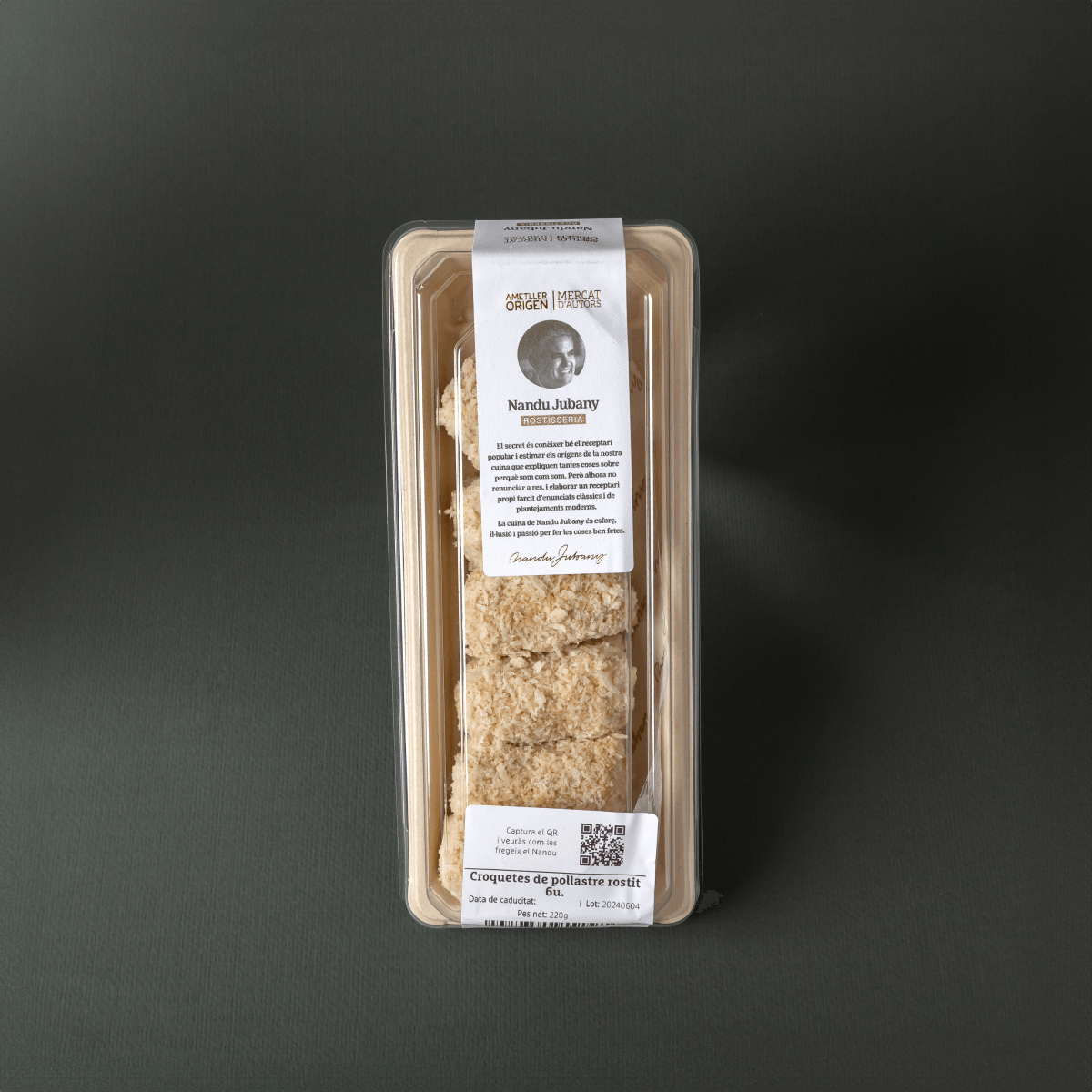 Croquetas de pollo asado Nandu Jubany 220g - 6uds.
