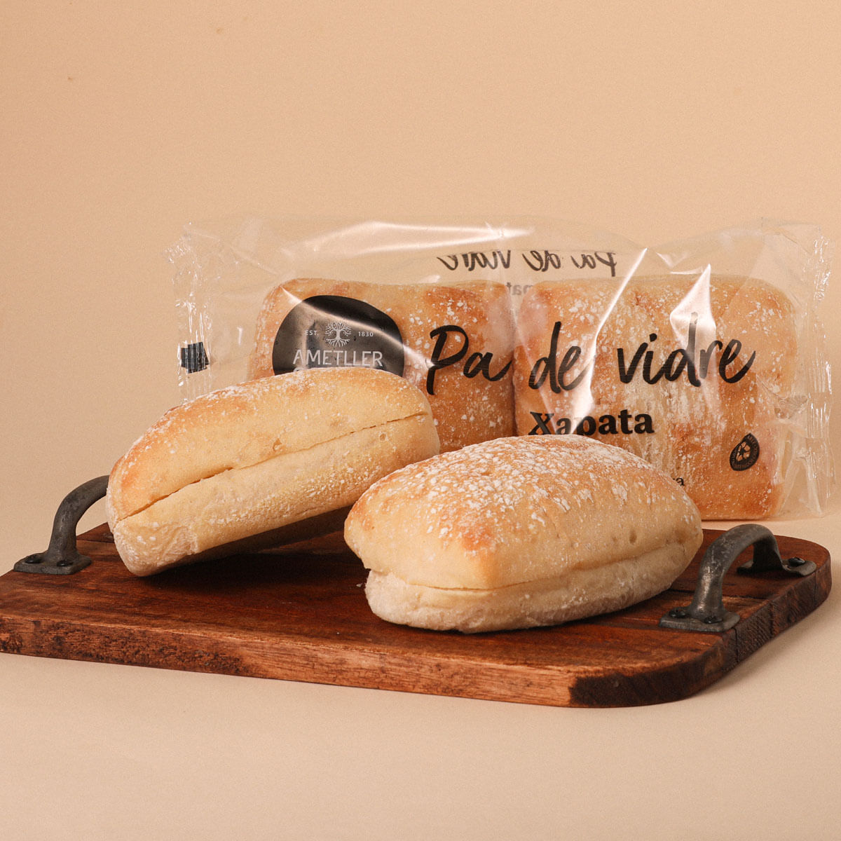 Pa de xapata de vidre Ametller Origen 95g - 2u.