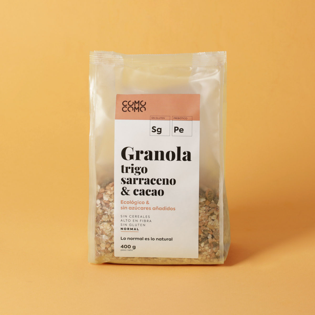 Granola de blat sarraí ecològica amb cacau Como Como Foods 400g