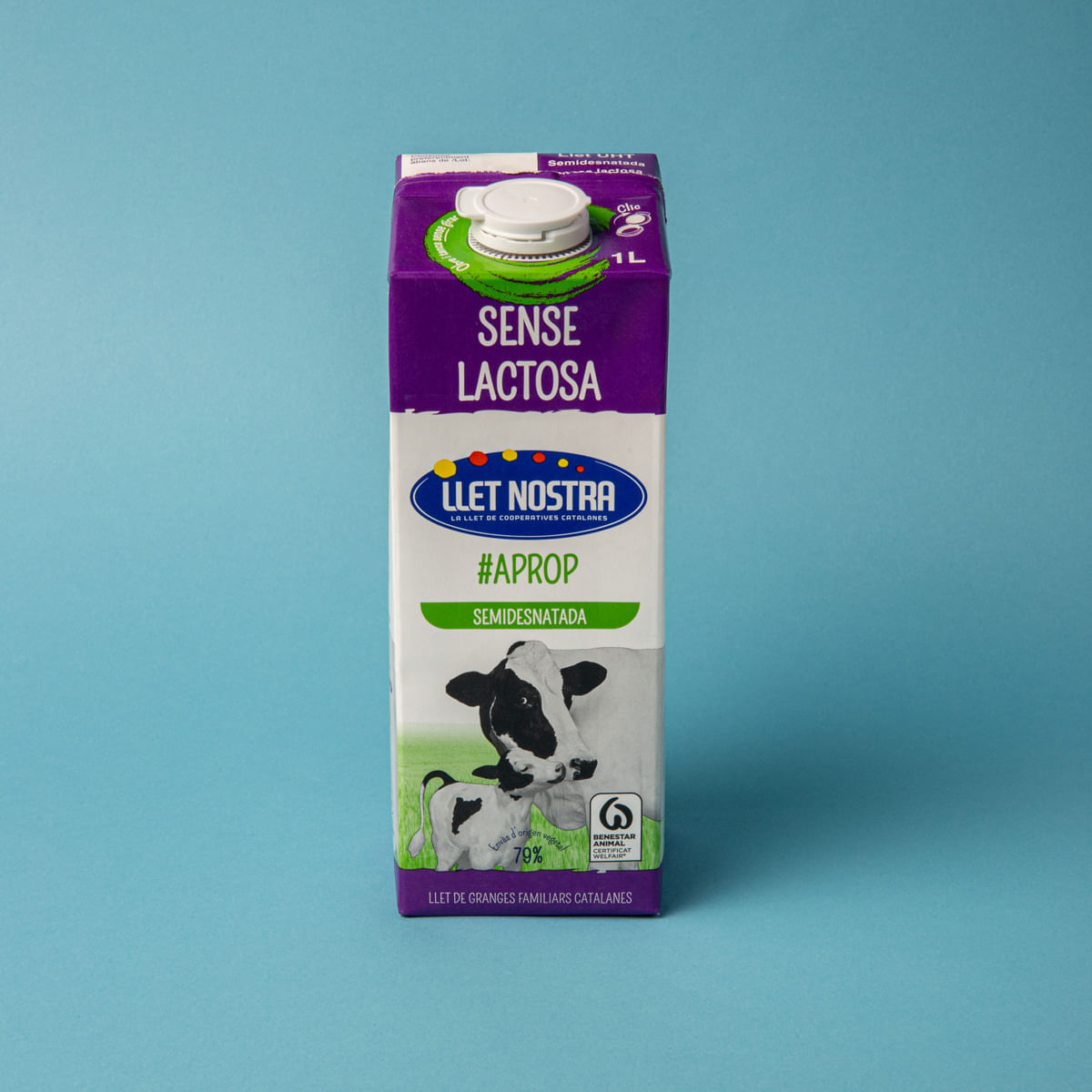 Llet semidesnatada sense lactosa LLET NOSTRA 1l