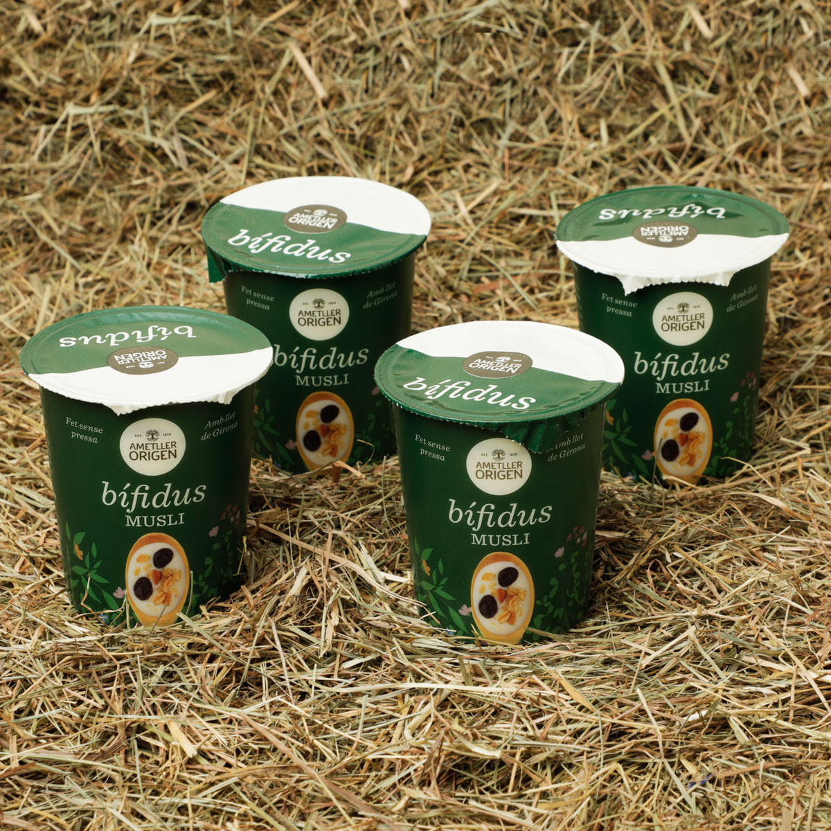 Iogurt bífidus amb muesli Ametller Origen 125g - 4u.