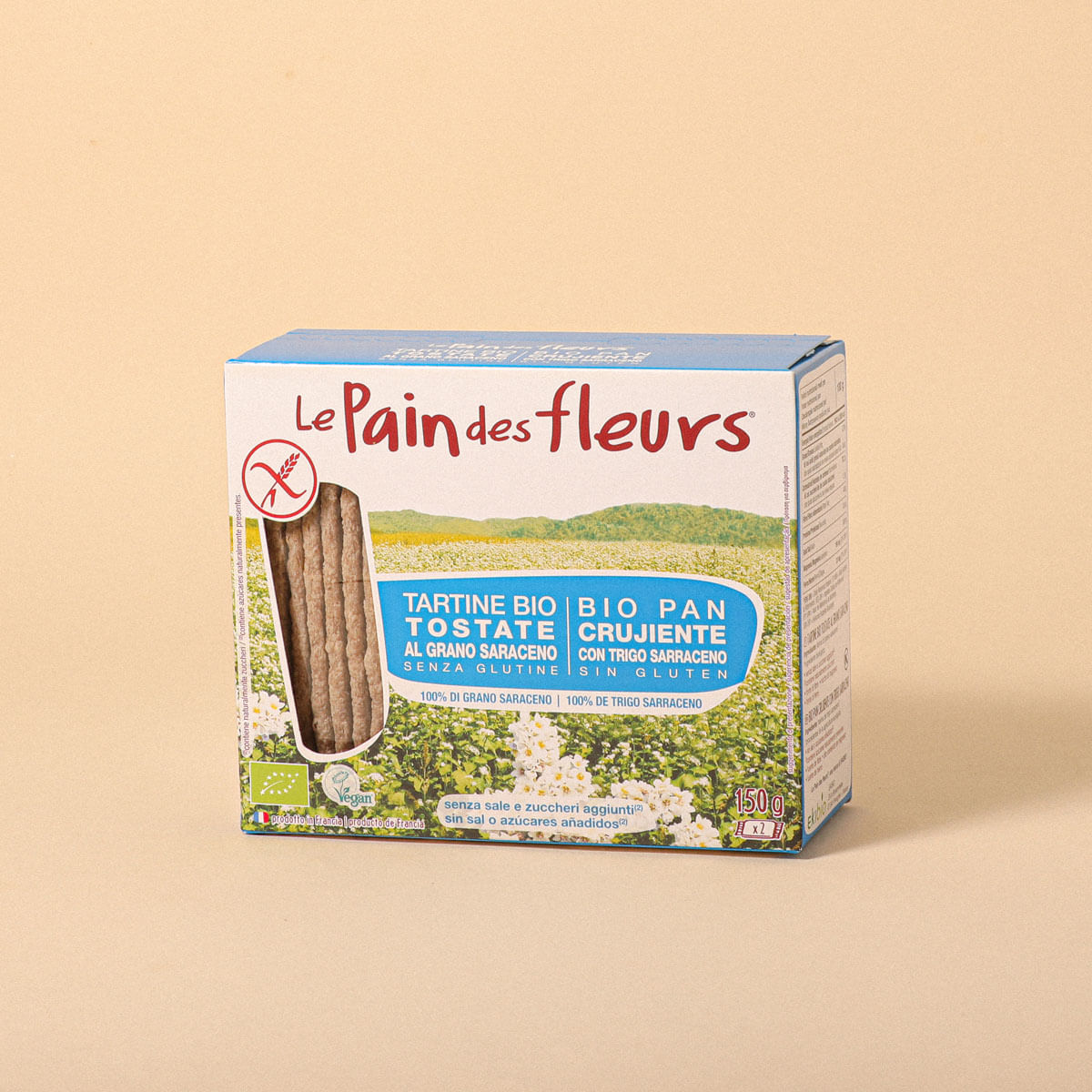 Cracker sarraí ecològic sense sal LE PAIN DES FLEURS 150g
