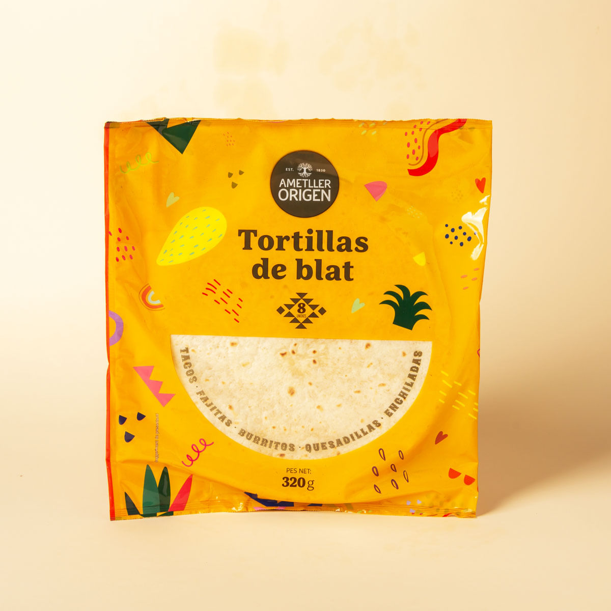 Tortilla de blat Ametller Origen 320g