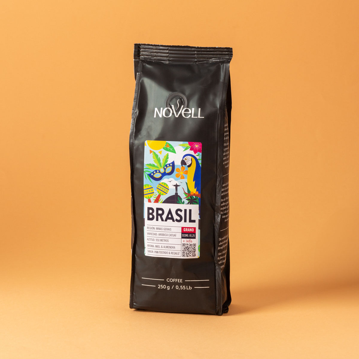 Cafè gra origen Brasil Novell 250g