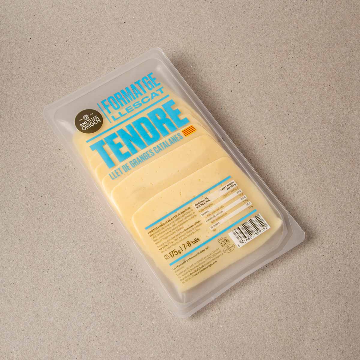 Queso de vacas catalanas Ametller Origen en lonchas 175g