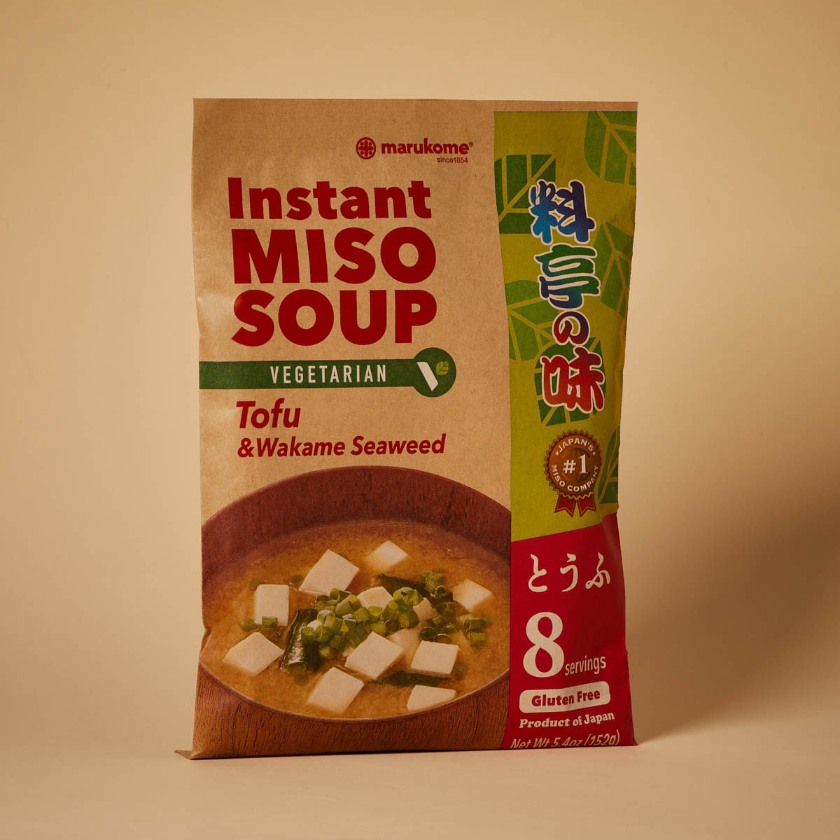 Sopa vegetal miso amb tofu Marukome 152g