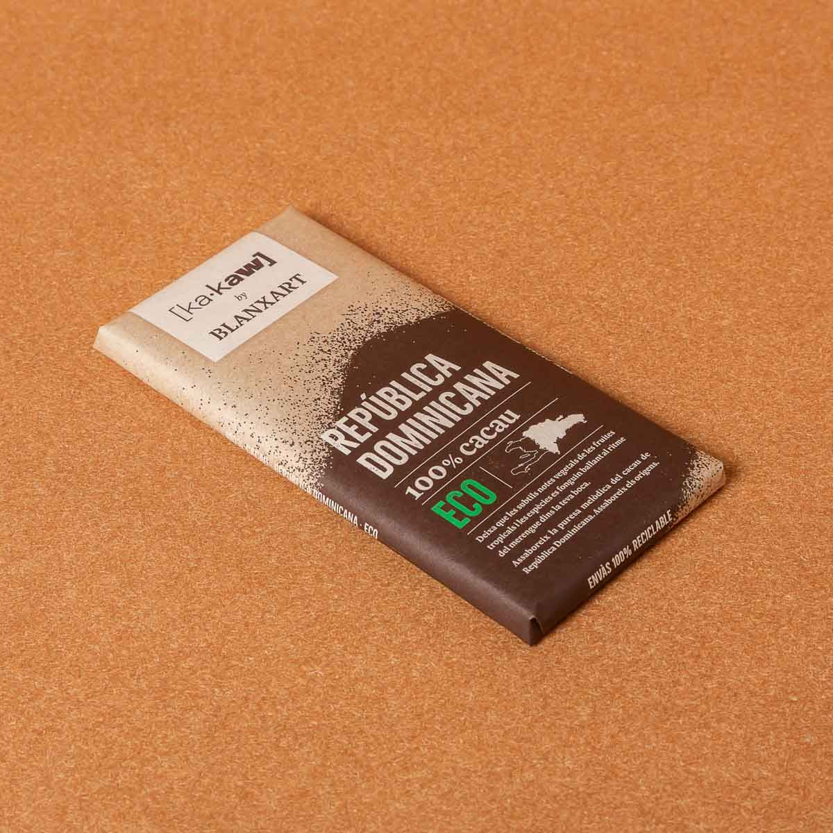 Xocolata República Dominicana 100% cacau ecològic Ka-Kaw 75g
