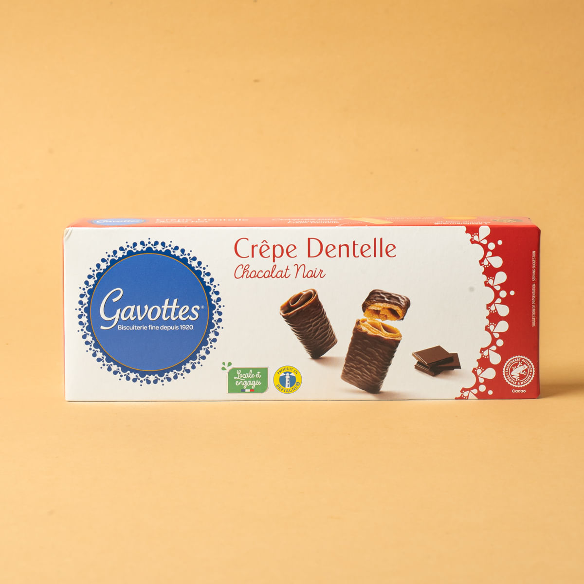 Creps recobertes de xocolata negra Gavottes 90g