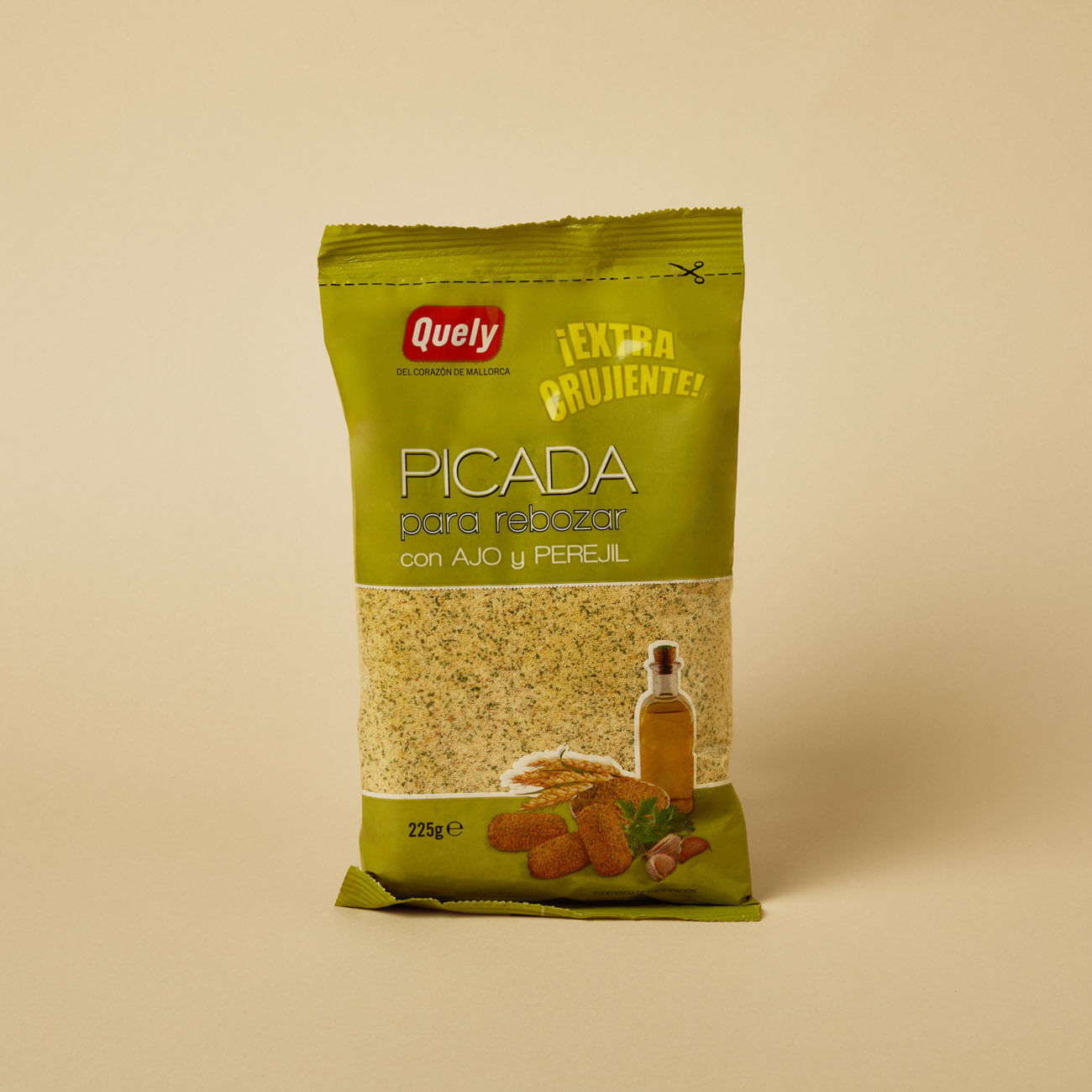 Pan rallado con ajo y perejil QUELY 225g