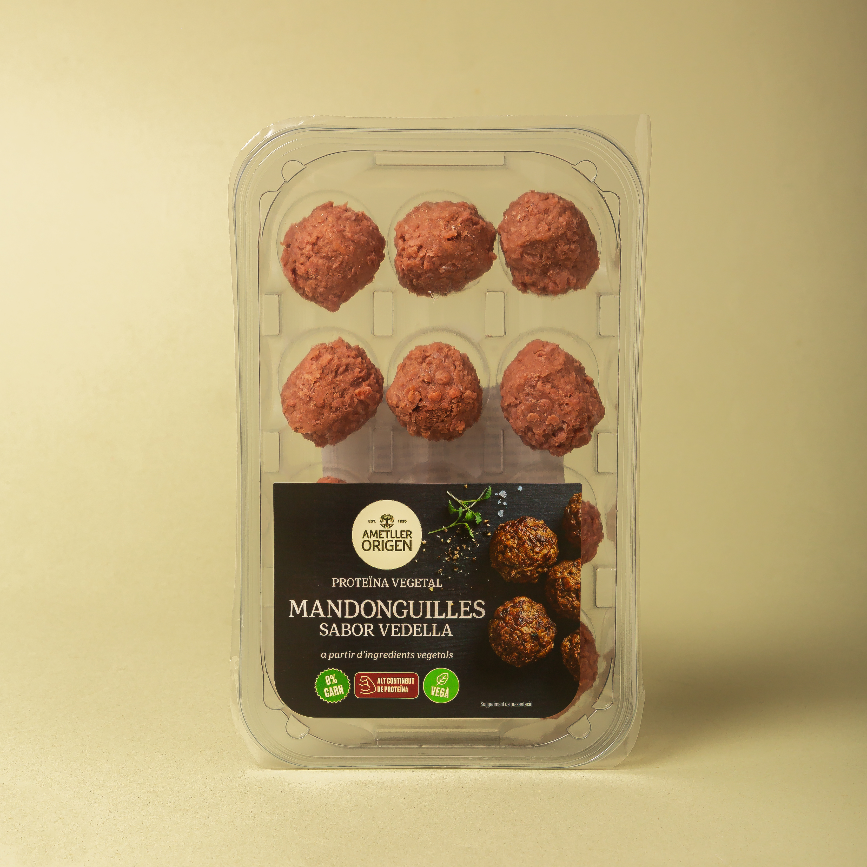 Albóndigas vegetales sabor ternera Ametller Origen 240g