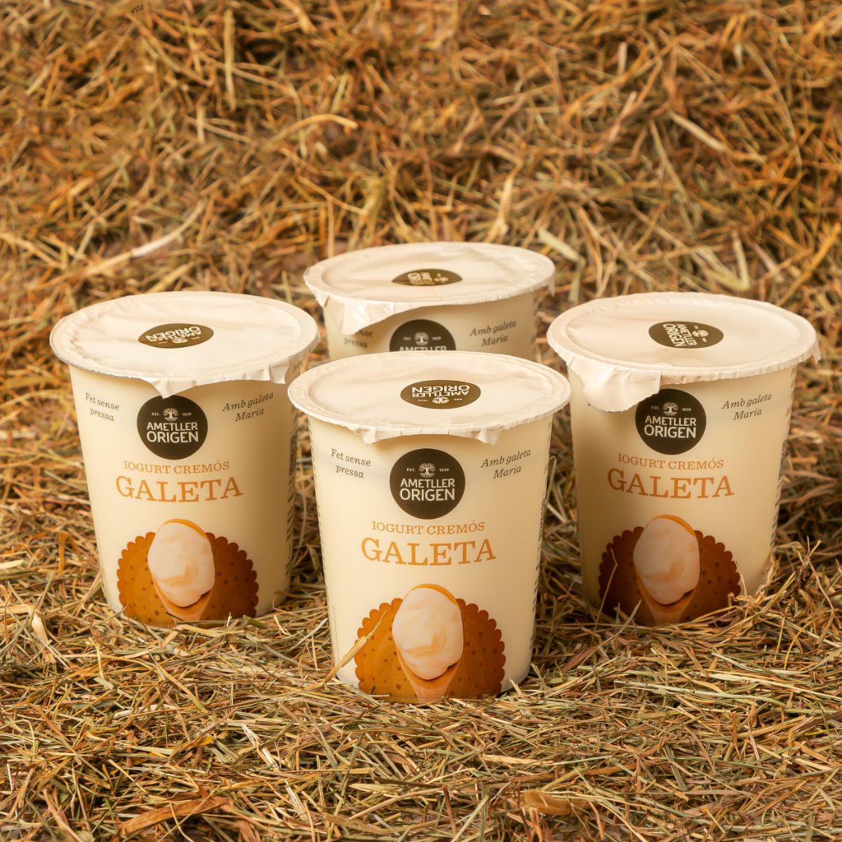 Yogur cremoso con galleta Ametller Origen 125g - 4uds.