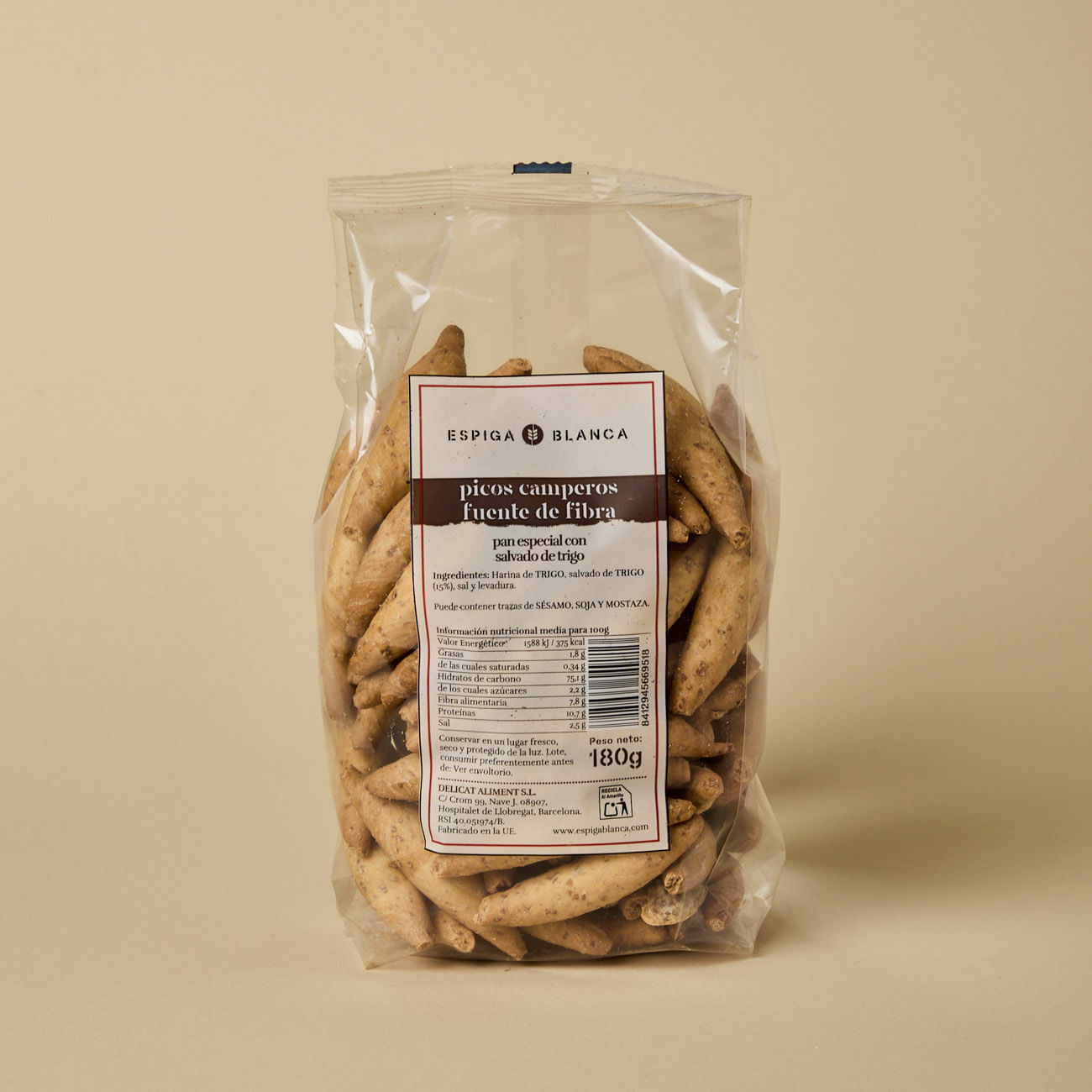Picos camperos fibra  Ametller Origen 180g