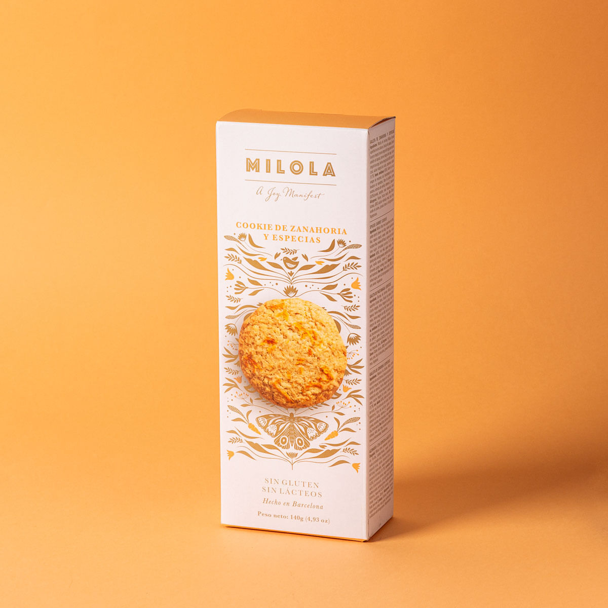 Cookie de pastanaga especiada, sense gluten Milola 140g
