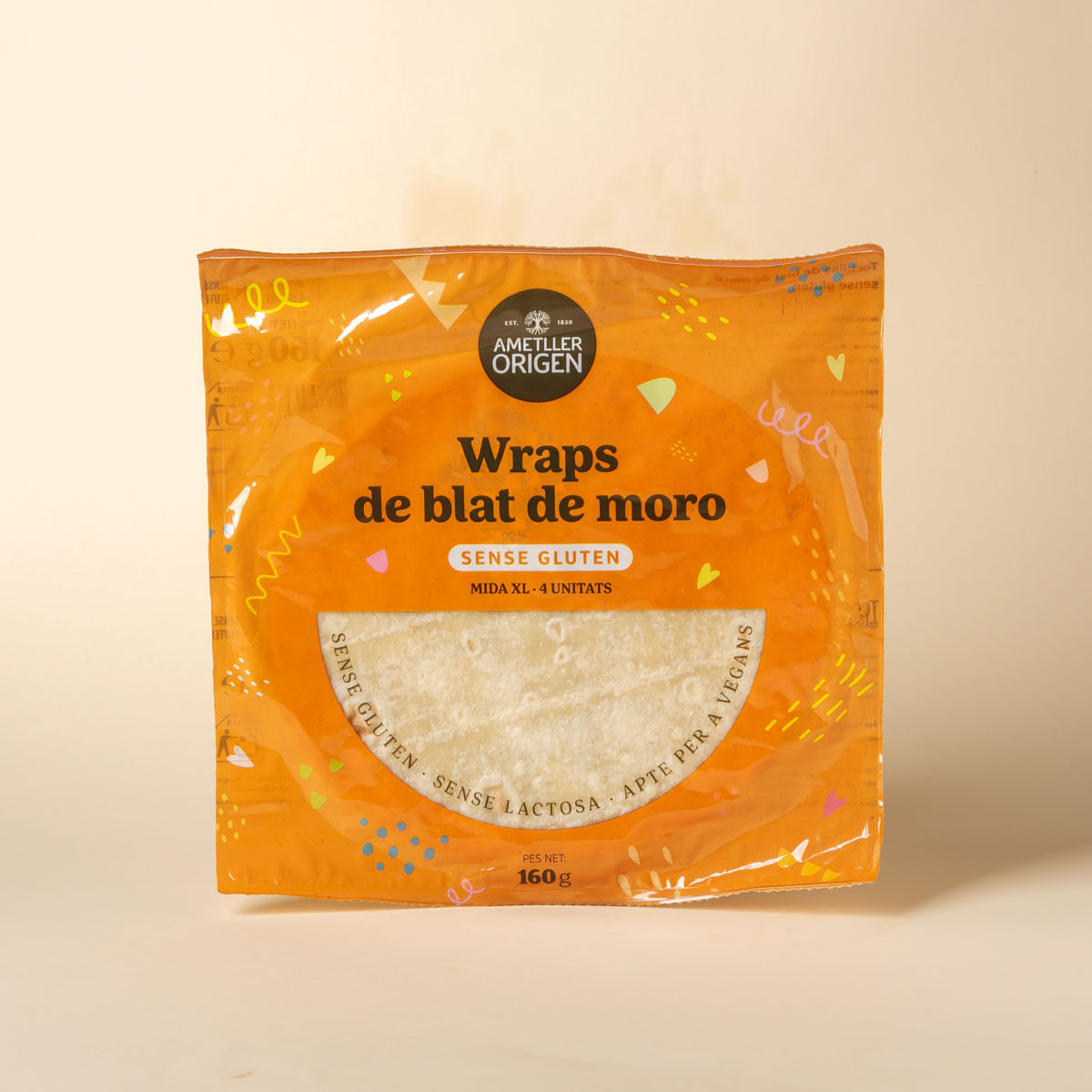 Wrap de blat de moro sense gluten Ametller Origen 160g