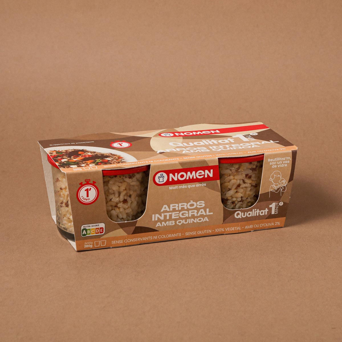 Arroz integral con quinoa Nomen 280 g