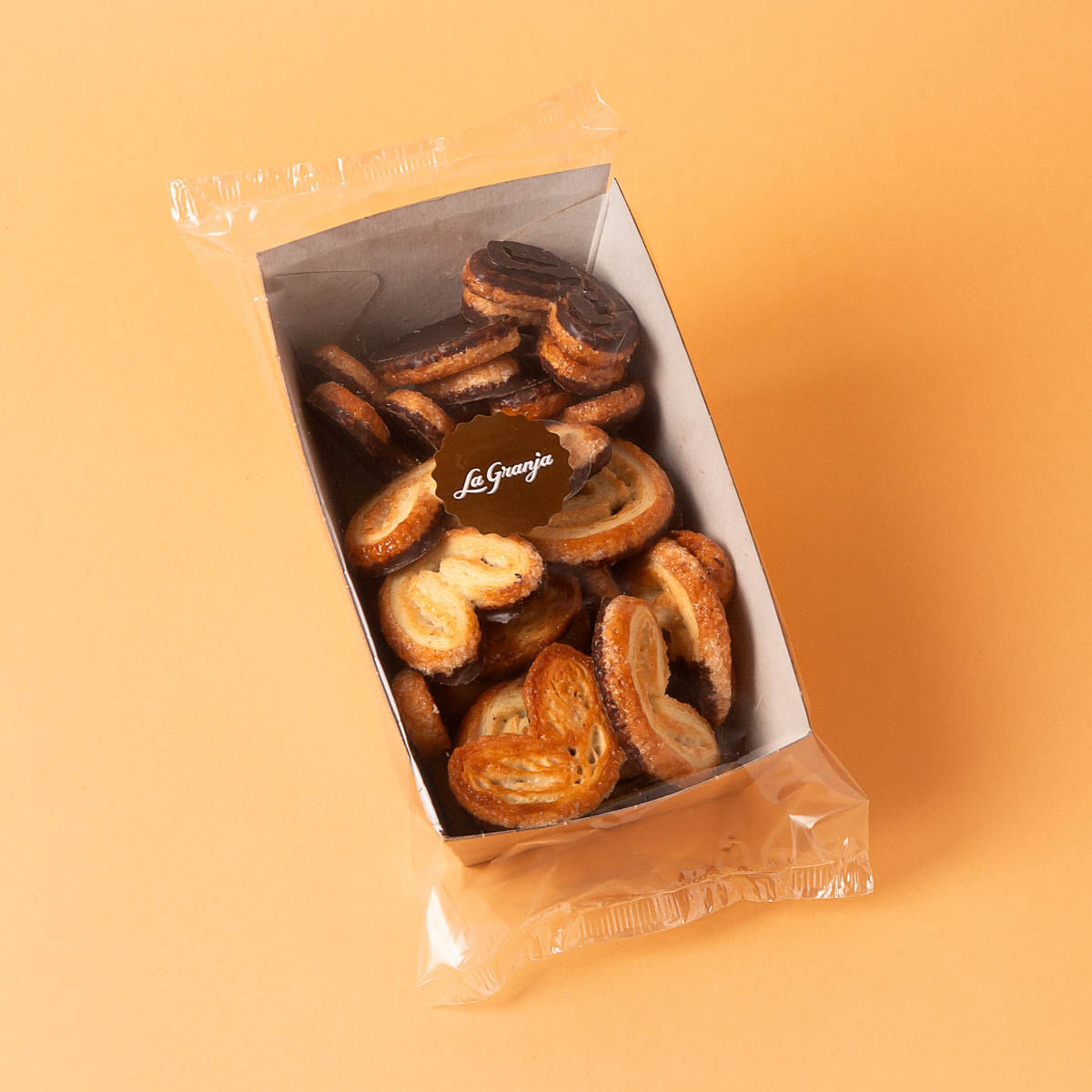 Mini ulleres mig banyades en xocolata La Granja 175g