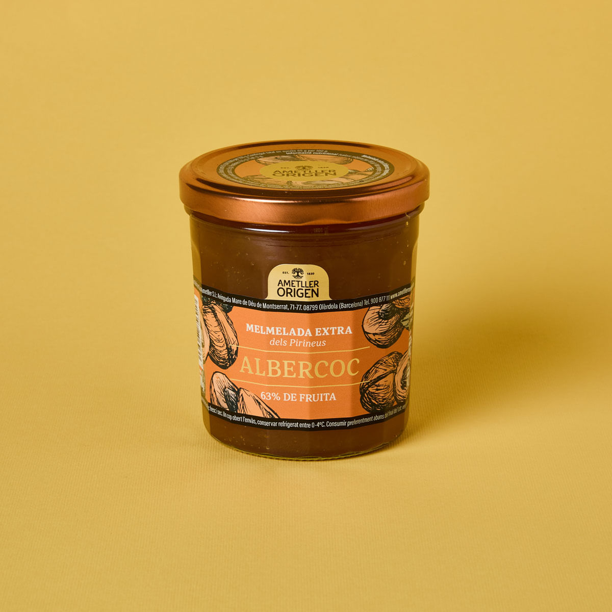 Melmelada de albercoc Ametller Origen 370g