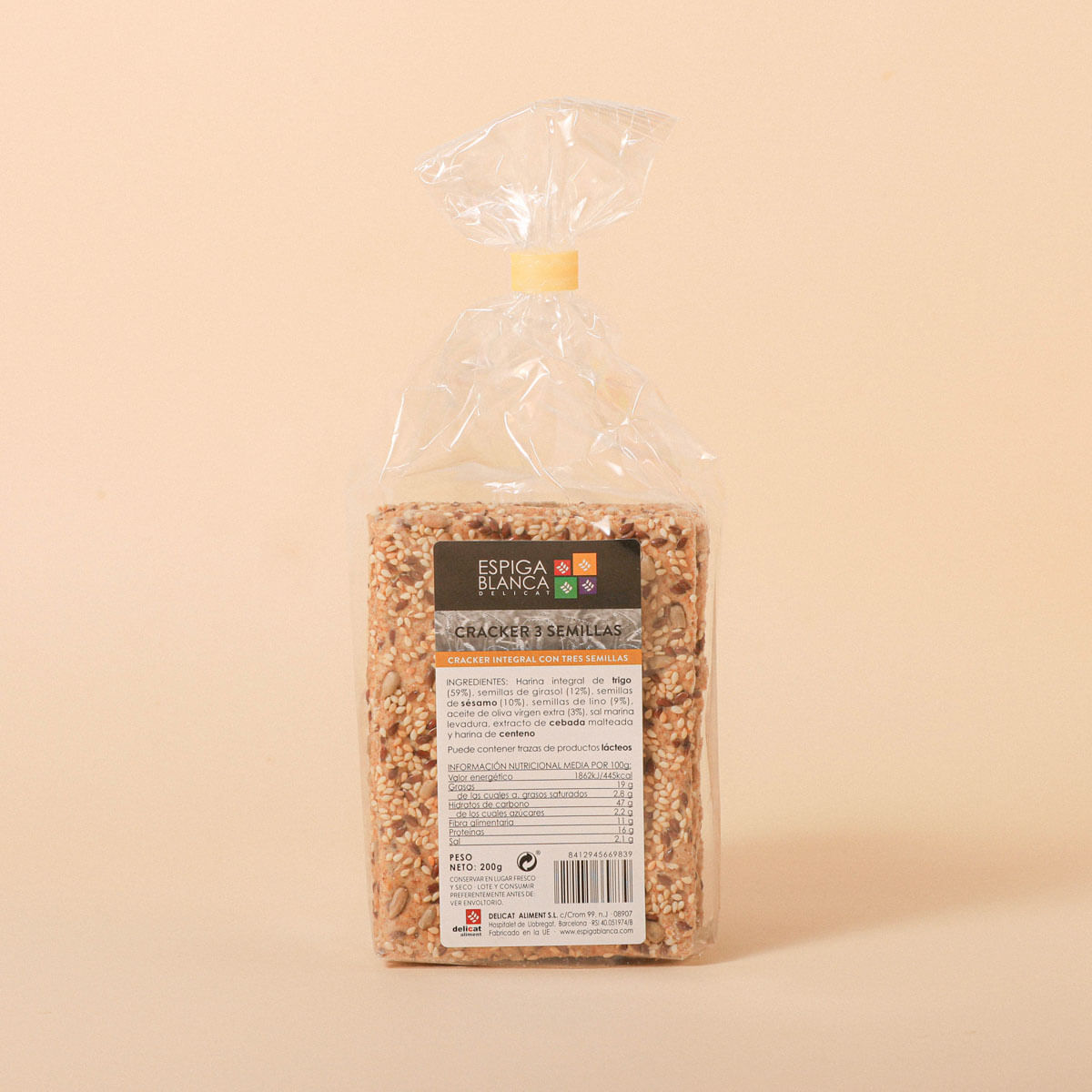 Crackers de 3 llavors Ametller Origen 200g