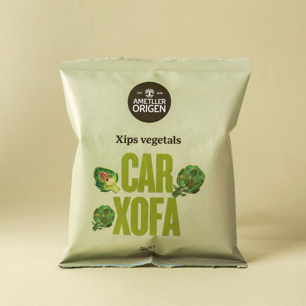 Xips de carxofa original Ametller Origen 30g