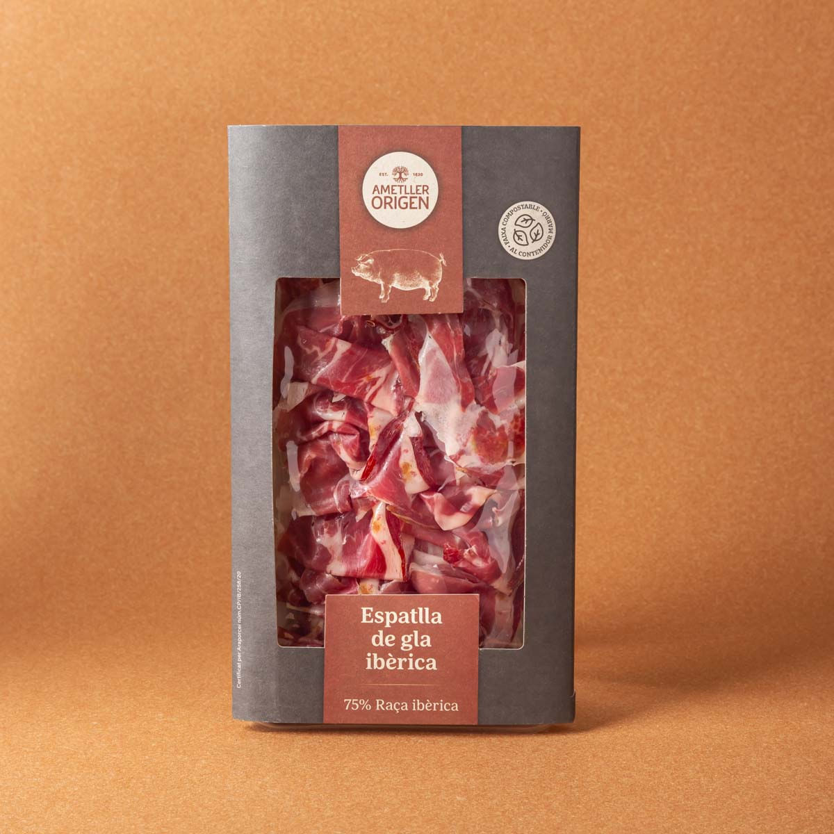 Espatlla 75% ibèric glà Ametller Origen 80g
