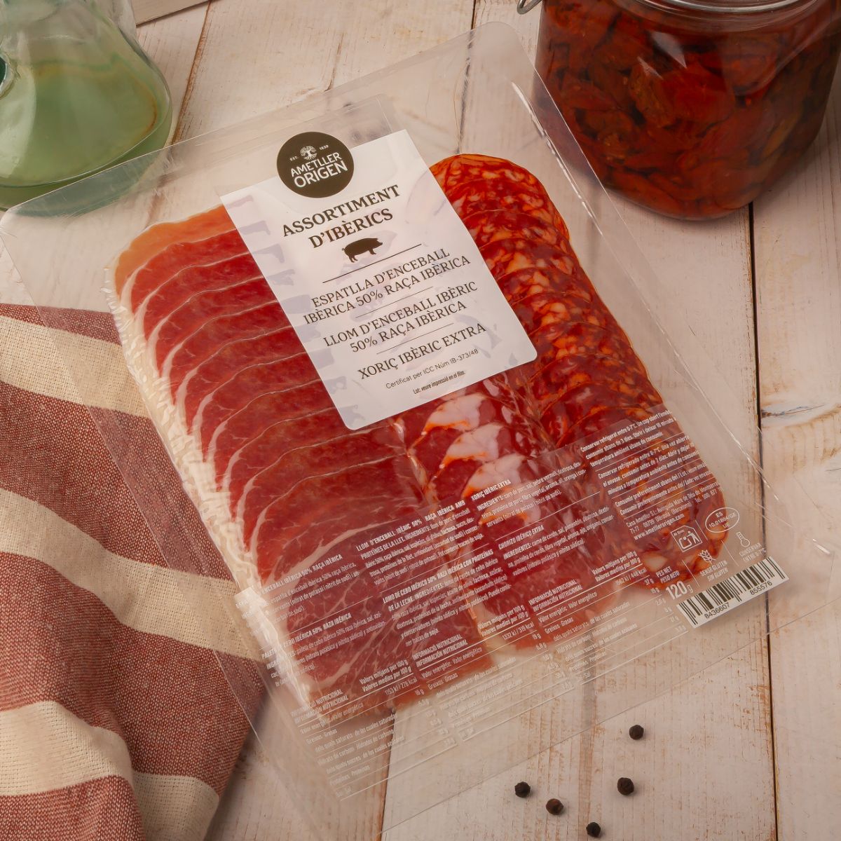 Assortiment d'ibèrics Ametller Origen 120g