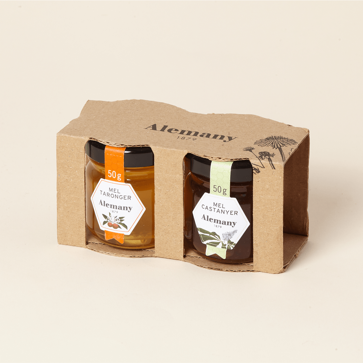 Duo de mel Monofloral Alemany 50g - 2u.