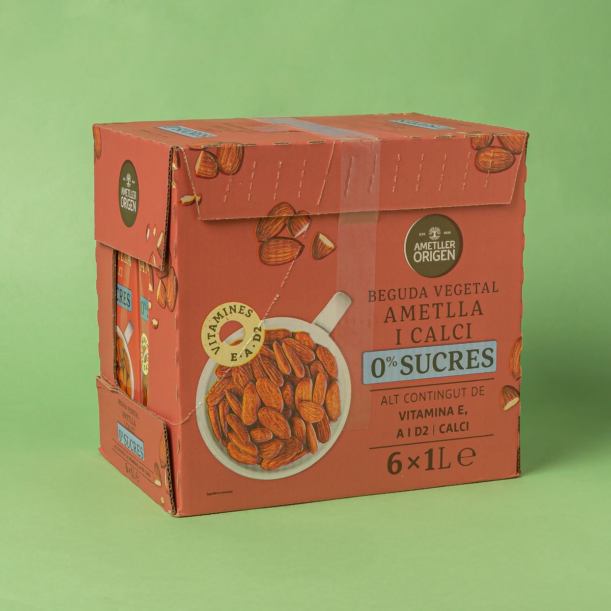 Beguda d'ametlla amb calci Ametller Origen 1L - caixa 6u.