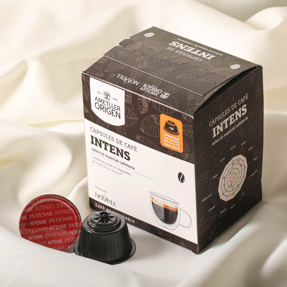 Càpsules de cafè intens DG Ametller Origen - 16u.